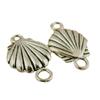Venta Directa de Fábrica A4021 2.96g Materiales para Joyería DIY Plata Tibetana Conchas Marinas Conectores de Doble Agujero 30 Piezas/Paquete