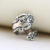 Anillo con patrón retro de deseo transfronterizo, animal búho lindo, popular en Europa y Estados Unidos, fabricantes de joyería, venta al por mayor en stock