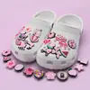 Charms para Zapatos tipo Clogs Rosa Dopamina Accesorios de Zapatos de Dibujos Animados Jardín Accesorios de Decoración para Zapatos Casuales Pantuflas