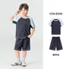 Conjunto Deportivo de Verano para Niños de Duoduo: Conjunto Ligero para Correr y Baloncesto, Camiseta de Manga Corta y Shorts, Conjunto de Dos Piezas para Niños