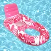Piscina Transfronteriza Pvc Inflable Fila Flotante Plegable Agua Hoja de Arce Hamaca Adulto Silla Lounge de Entretenimiento Cama Flotante Fila Flotante