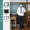 Novo Conjunto de Camisa Branca de Manga Longa e Saia Longa, Uniforme de Turma de Formatura, Uniforme Escolar Estilo Colégio Britânico, Roupa Personalizada para Apresentação Estudantil