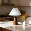 [Transfronteiriço] Lâmpada de Mesa Tecida Recarregável Criativa Presente Tecido Cerâmica Preta Vintage com Fio Atmosfera Importada