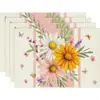 Manteles Individuales Florales de Primavera y Verano Temu Transfronterizos Manteles Individuales Festivos de Temporada Adecuados para Fiestas y Cocinas