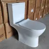 Vaso sanitário com cuba separada, sifão de piso super-swirl, vaso sanitário de peça única com sifão direto e descarga traseira horizontal para exportação