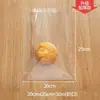 Bolsa de Embalaje para Pan Bolsa para Hornear Transparente Scone Comida Bolsa con Cierre Hermético Pequeña Galleta Pastel Tostada Sellado Bolsa Autoadhesiva