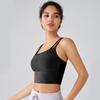 Nuevo Chaleco Sexy de Malla para Yoga con Almohadilla en el Pecho para Correr de Secado Rápido Sujetador Deportivo de Una Copa Ropa de Fitness Top