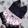Comércio Exterior Europeu e Americano Lingerie Erótica Renda Conjunto de Duas Peças Camisola Sexy Pijama Transparente Atacado para Mulheres