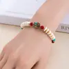 Pulsera de Estilo Étnico para Mujer, Pulsera Trenzada Nepalí Retro, Campana Creativa de Estilo Antiguo de Xizang, Pulsera de Estilo Bohemio