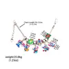Muñeca Intergaláctica de Dibujos Animados Estilo Japonés Stitch Pulsera de Aleación con Cuentas DIY Joyería al por Mayor