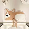 Tapete de Chão para Banheiro de Cachorro Desenho Schnauzer, Tapete de Banheiro Absorbente de Água de Lama Diatomácea com Formato Especial, Tapete Macio para Banheiro