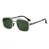 [Personalizado] Gafas de Sol Polarizadas Europeas y Americanas sin Tornillos para Hombre, Gafas Antirreflejos para Conducir al Aire Libre, Gafas de Protección Solar Transfronterizas