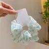 Encaje Francés Anillo para el Cabello de Intestino Grueso para Mujer Sentido de Alta Gama Tamaño Grande Flor para el Cabello Dulce Cuerda para el Cabello Combinable Cuerda para el Cabello