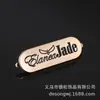 Placa de Nome Venda Direta Personalizada Hardware Logo Roupas Bagagem Liga de Zinco Sinal com Furo Rosca Costura Metal Fundição sob Pressão Marca Registrada
