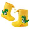 Galochas Infantis Galochas de Bebê Espessadas Antiderrapantes para Crianças ao Ar Livre Meninos e Meninas Jardim de Infância Desenho Animado Dinossauro Sapatos Impermeáveis Leves