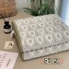 Cubrecama acolchado de algodón de doble cara estilo coreano, lavado a alta temperatura con arena, disponible para las cuatro estaciones, cubierta para tatami Kang, sábana antideslizante