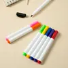 Marcadores de pizarra de colores, gran capacidad, borrables, secado rápido, para dibujar y escribir, aptos para estudiantes, con clip, venta al por mayor de fábrica