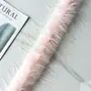 Tiras Procesadas Personalizadas de Plumas de Pavo Artificial, Adorno de Plumón Colorido, Accesorios de Ropa Engrosados y Ensanchados, Tiras de Flecos para Sombreros