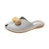 Meias Pantufa Baotou para Uso Externo Feminino Primavera e Verão Nova Moda Estilo Coreano Sapatilhas Gelatina Preguiçoso Versátil Sandálias de Celebridade da Internet para Mulheres