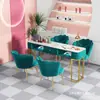 Mesa y silla para uñas estilo nórdico ins net red lujo ligero estilo japonés individual doble precio especial económico