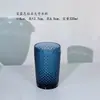 Série Azul Royal Decorações de Vitrine para Banquete Familiar Copo de Água de Grande Capacidade Excedente de Presente Taça de Sobremesa