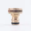 Conector de Tubería de Agua de Cobre Rosca de 6 Puntas 3/4 Rosca Interna Mameluco Impermeable Conexión Rápida Accesorios para Grifo y Pistola de Agua para Lavado de Autos Estándar Americano
