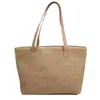 Bolsa Feminina Simples de Grande Capacidade 2025 Nova Tendência Moda Bolsa de Mão de Linho Bolsa de Ombro Bolsa Tote Influenciador da Internet