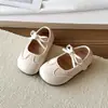Zapatos de Princesa con Lazo Dulce para Niñas Pequeñas 2026 Verano Nuevos Zapatos Individuales de Moda Estilo Coreano para Niños Zapatos de Suela Suave