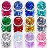 Cross-border 12-color nail art terno glitter lantejoulas gradiente glitter em pó unha polonês gel fluxo cânhamo DIY material de enchimento