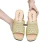 Sandalias de cuña de moda de verano 2026 para mujer, para uso en casa y al aire libre, sandalias de slip-on transpirables de suela gruesa para mamá Wuchuan