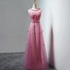 Vestidos de Dama de Honra Sem Mangas Amazon Nova Moda Banquete Anfitriã Slim Brinde Longos Vestidos de Formatura Fornecimento de Comércio Exterior