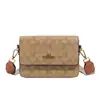 Bolso de mano de alta gama para mujer 2026 nuevo estilo moderno a la moda estampado retro bolso cuadrado pequeño versátil correa ancha para el hombro bolso de un solo hombro cruzado
