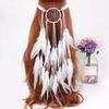 Tocado de Plumas Indio Transfronterizo Borla Larga Diadema Bohemio Tocado Tibetano Nepalí Accesorio para el Cabello Al por Mayor