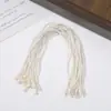 Corda de algodão encerada com cabeça de bala, ponta de flecha de dente único, cabeça de avião, cabeça redonda, reutilizável para etiquetas de bolsa, 200 peças/pacote