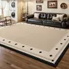 Tapete de seda gelada tapete sala de estar estilo vintage novo verão quarto tapete de cabeceira retro mesa de centro tapete de chão à prova de som à prova d'água