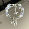 Directo de fábrica ~ Pulsera de mariposa con cuentas chinas para mujer, impresión niche, alto temperamento, pulsera de pareja, regalo para amigas