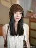 Gorro de punto de ganchillo hecho a mano estilo retro para mujer, estilo bohemio de otoño e invierno, adecuado para viajar en Sichuan, un gorro de lana