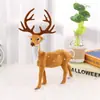 Rena de Pelúcia de Natal Ornamento de Veado Simulado Decorações de Natal Transfronteiriças Vitrine Cenário de Festa Arranjo