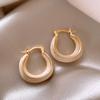 Pendientes preciosos de flor de aguja de plata blanco lechoso, pendientes redondos simples, de moda, elegantes, de nicho, nuevos pendientes para mujer para el trayecto diario