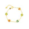 Pulsera vietnamita antigua de oro y arena Fa, estilo palacio, con esmalte de mariposa, color gota de aceite, elegante diseño combinable para mujer, joyería con sentido del sentido