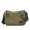 Bolsa para Hombre Nueva 2025 Bolsa de Lona Bolso Cruzado para Hombre Bolso de Hombro Casual Cremallera de 5 Capas Bolsa de Tela para Herramientas Bolsa para Exteriores