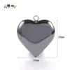 Pedra Biliar Preta Pingente Assimétrico Multiestilo Acessórios para Joias DIY Colar Pulseira Semi-Acabados Estilo Rocha Estiloso
