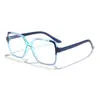 Gafas Leiren 2026 Estilo Europeo y Americano Cuadradas Pequeñas Anti Luz Azul para Hombres y Mujeres, Bloqueo de Color Dopamina, Adelgazantes del Rostro, Gafas de Prescripción