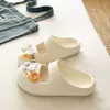Elegantes y PopularesZuecos Mary Jane de nicho lindos y femeninos estilo Ins, Chanclas casuales de EVA para commuting de punta cerrada