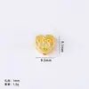 Accesorios Yiwu Venta Caliente Transfronteriza Aleación Accesorios para Joyería DIY Colgante Dorado Brillante Collar Pulsera Colgante Corazón Estrella
