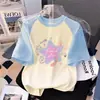Camiseta de Manga Corta para Niña 2026 Nueva Ropa de Verano para Niños Estilo Dopamina para Niñas Pequeñas y Niños Mayores Venta al por Mayor