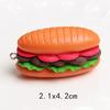 Llavero Colgante para Bolso de Hamburguesa con Papas Sashimi Estilo Japonés Accesorio DIY Colgante de Hamburguesa Imitación Grande