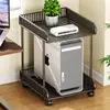Soporte para carcasa de computadora de escritorio, estante para carcasas de móvil, base para colocar debajo de la mesa, estante de almacenamiento de doble capa