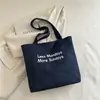 Bolsa de Lona Americana Retrô Verão 2025 Estilo Ins Grande Capacidade Estudante Roupas de Trabalho Bolsa de Ombro Literária Bolsa Tote para Aula