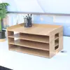 Portadocumentos de Escritorio Estante para Archivos Organizador Multicapa A3 8k Caja de Almacenamiento para Oficina Caja para Documentos Estantería para Estudiantes A4